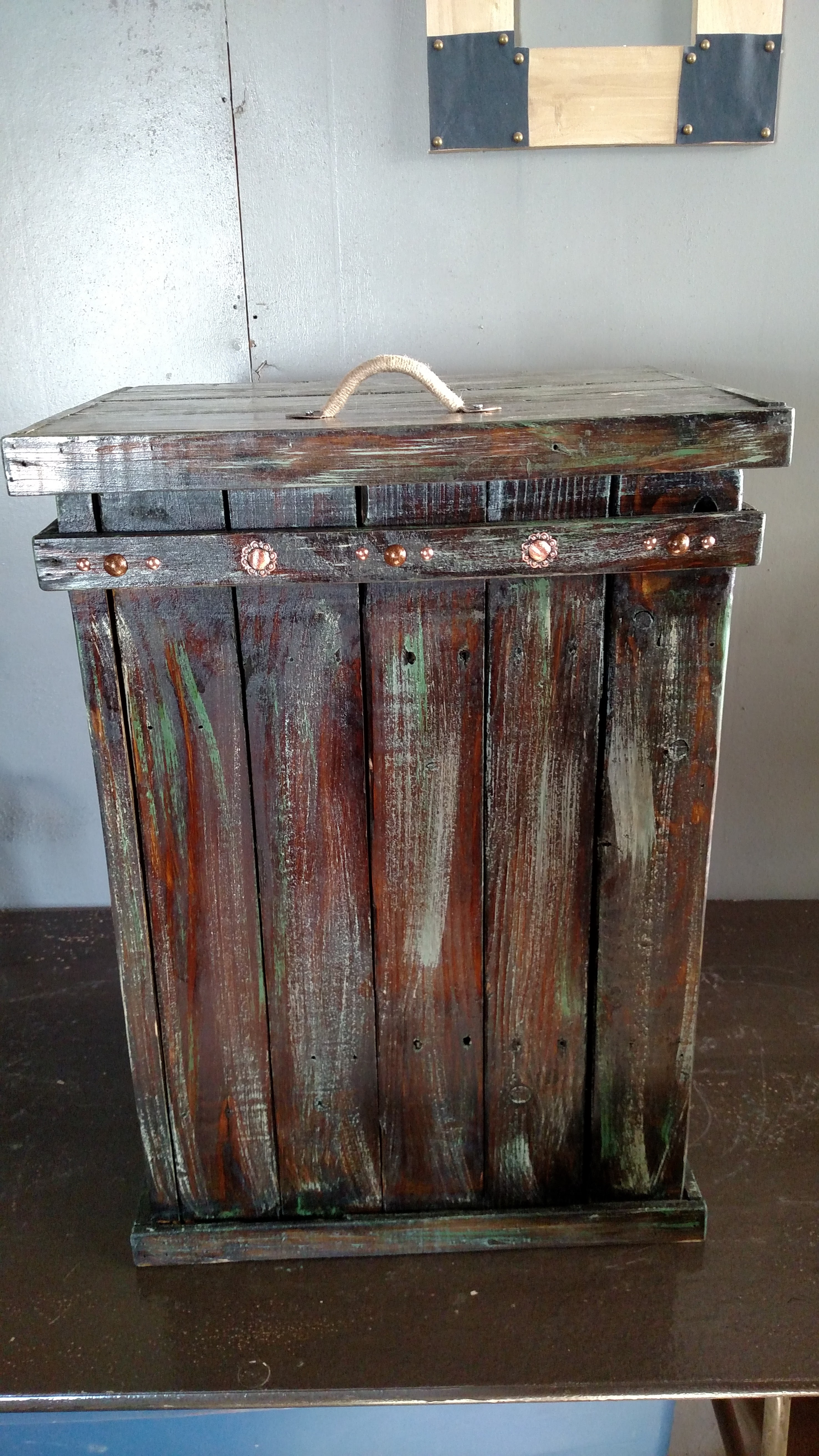 Stain with Turquoise