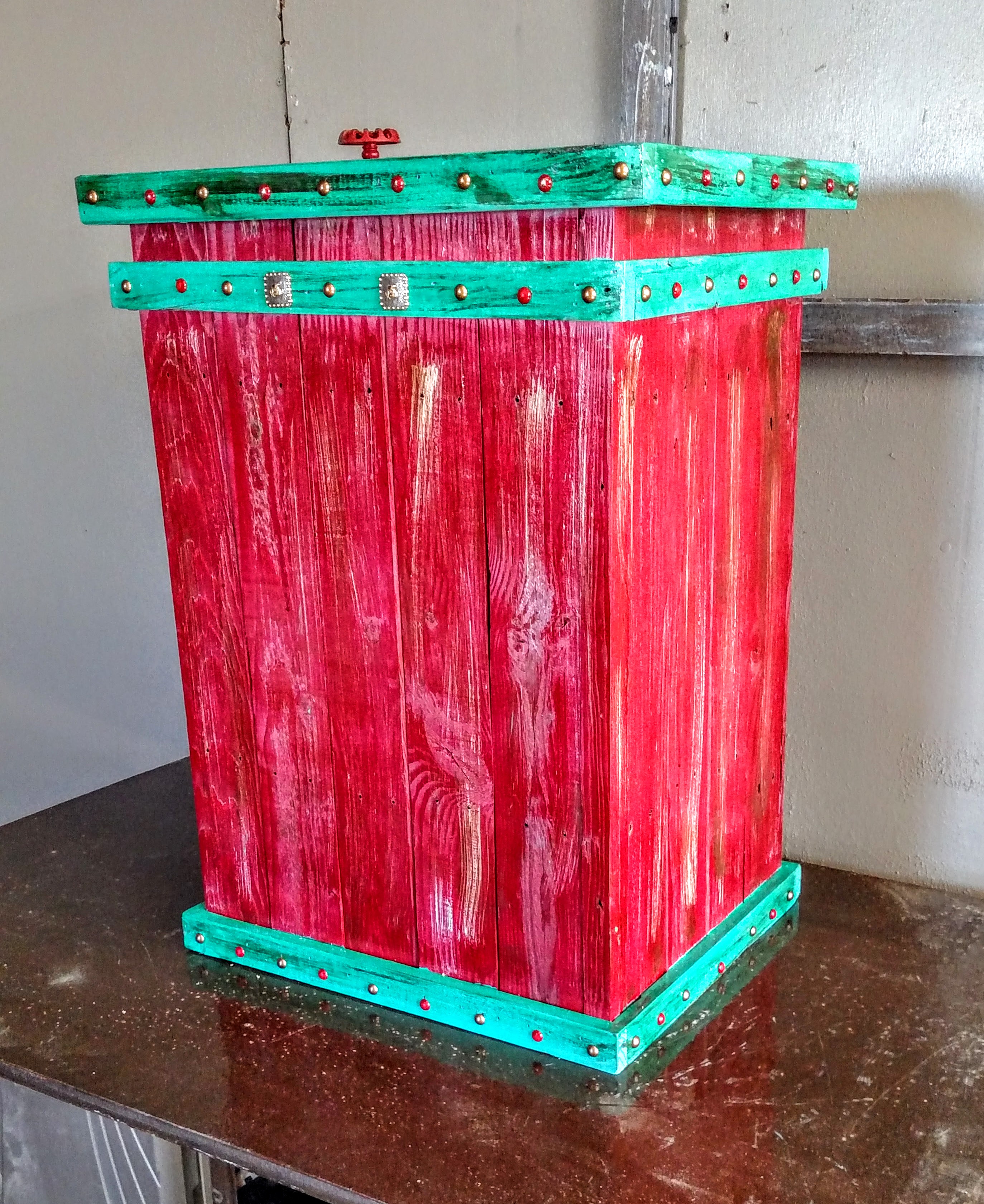 Red & Turquoise
