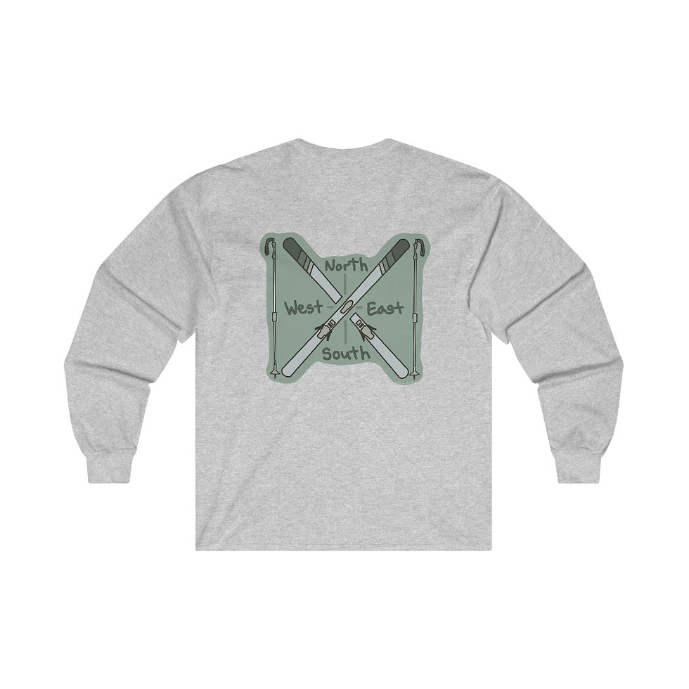 Thumbnail: Ultra Cotton Long Sleeve Tee, Skiing