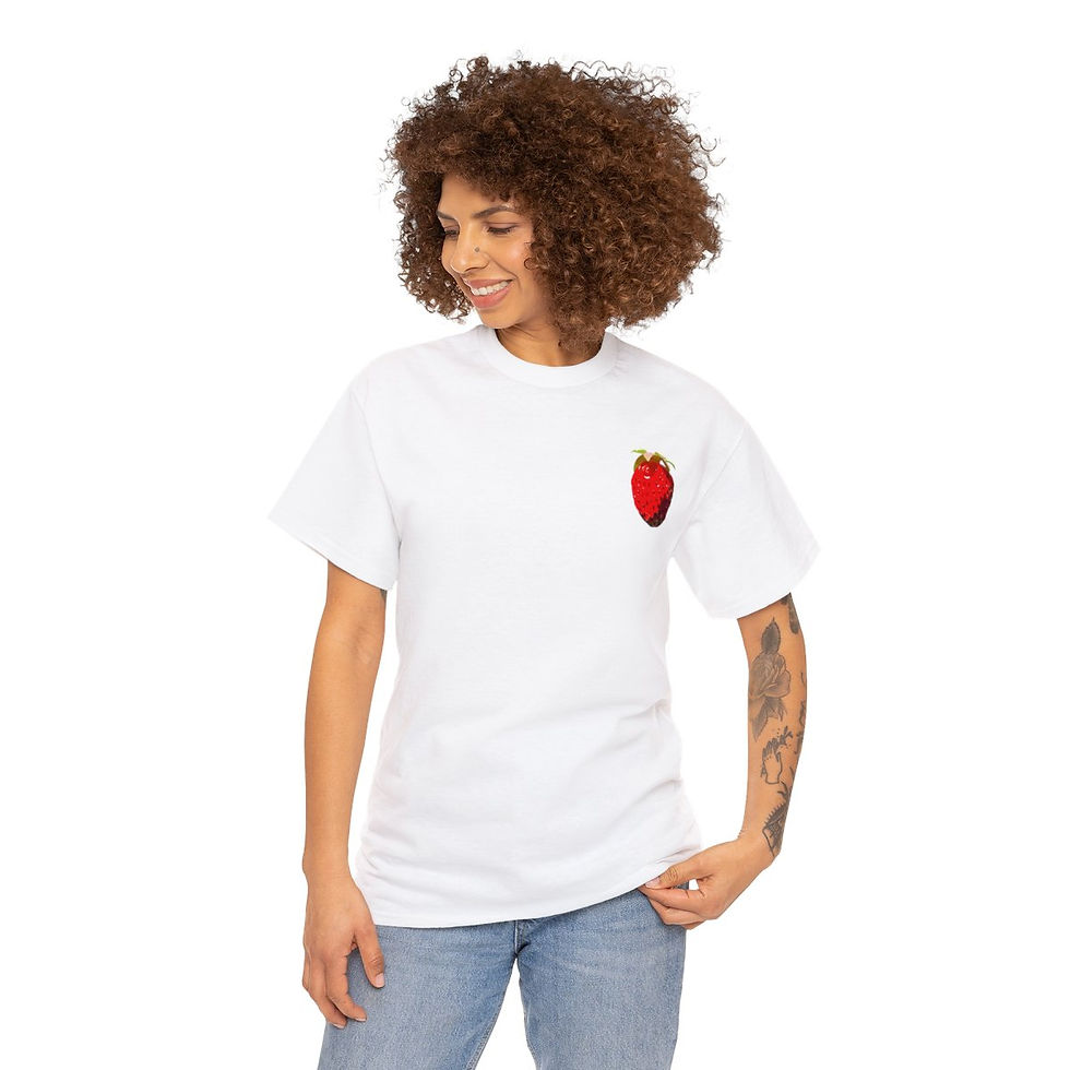 Thumbnail: Unisex Heavy Cotton Tee, Summer Strawberry