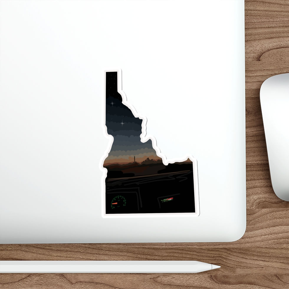 Thumbnail: Die-Cut Stickers, Sunset Idaho