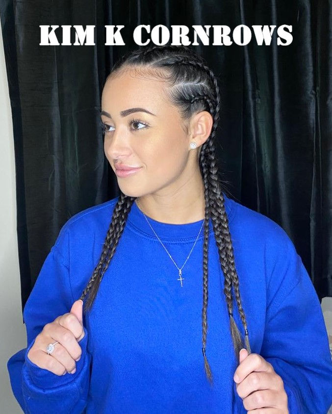 Kim K Cornrows