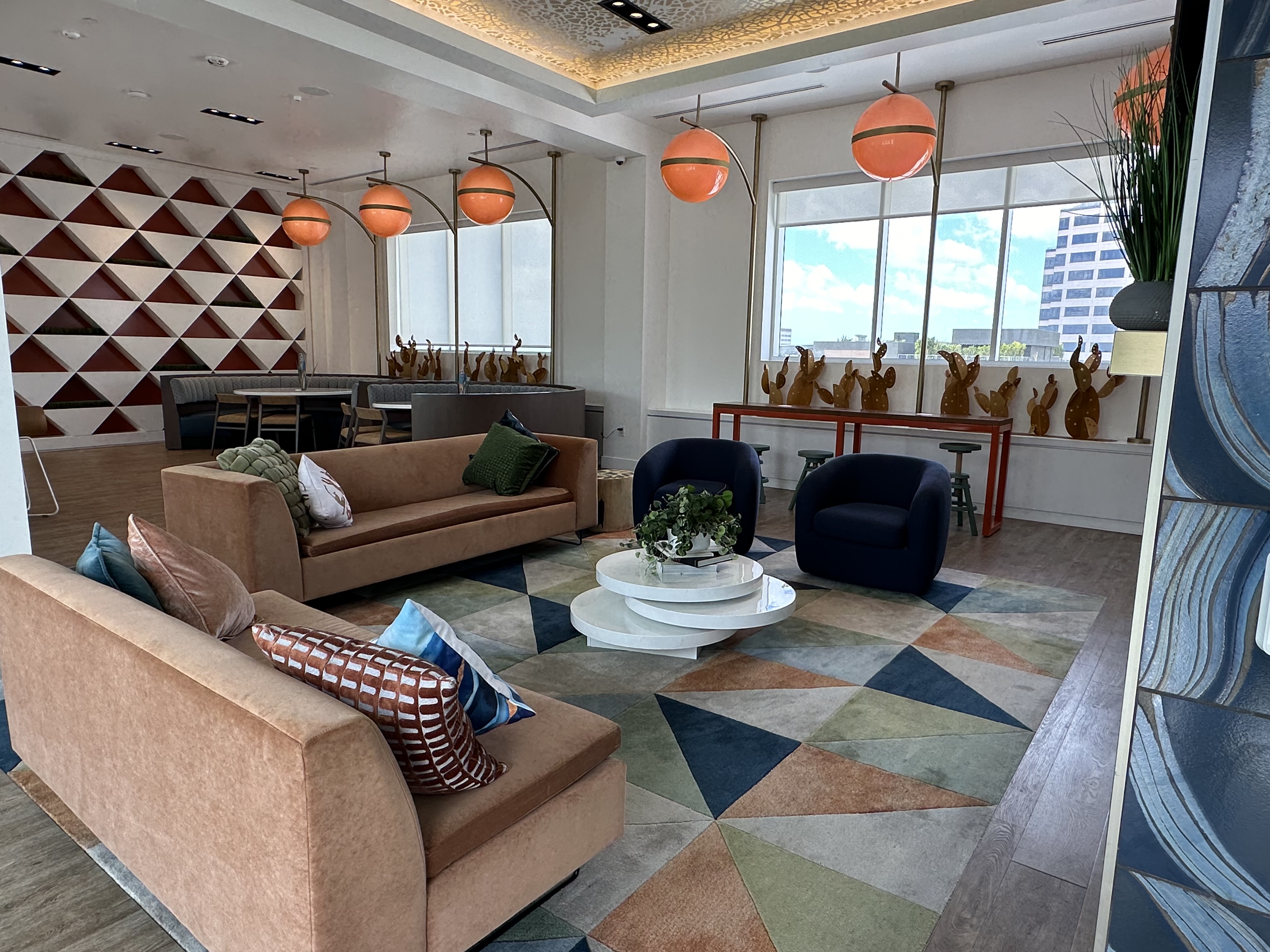 Clean, professionally maintained resident lounge
