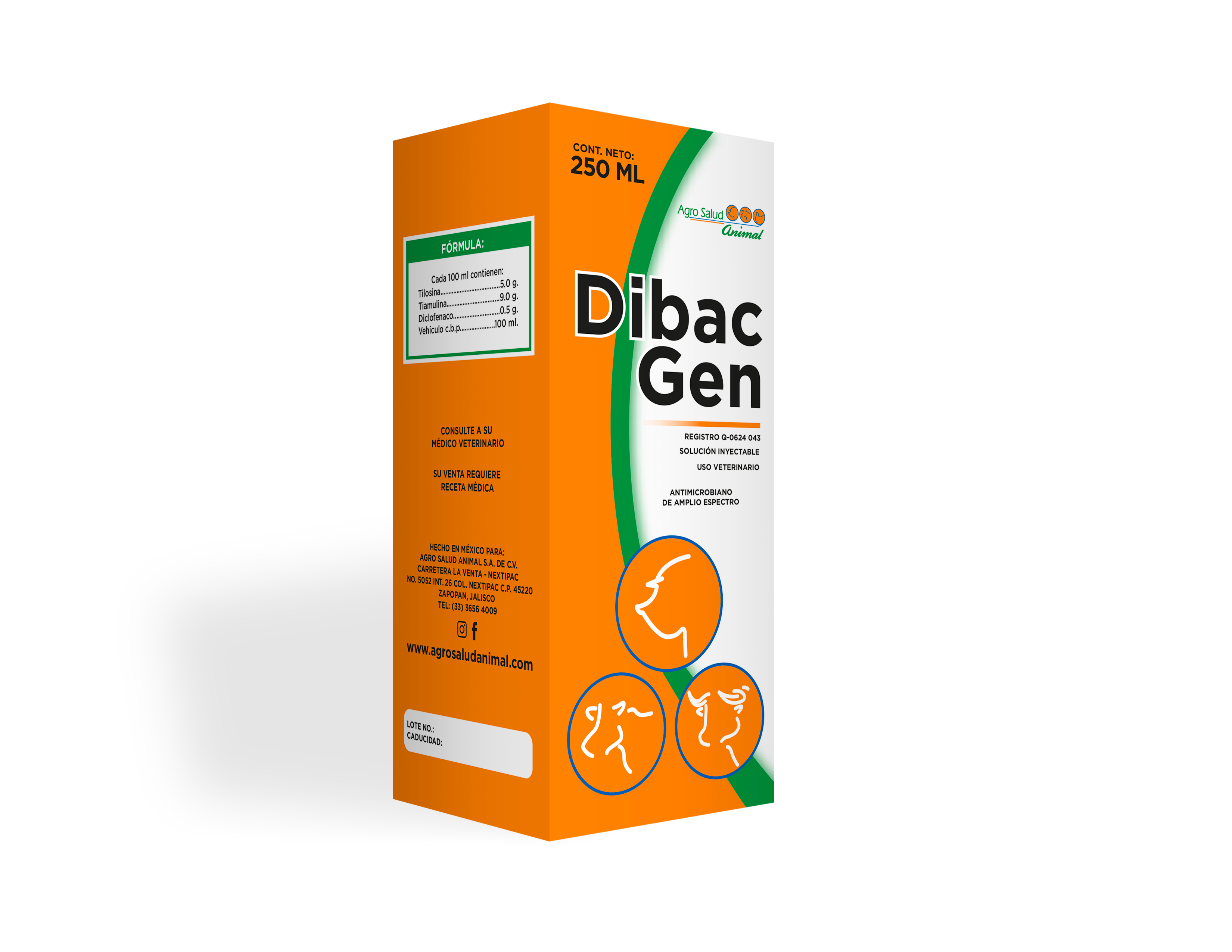 Dibac Gen es un antidiarreico, analgésico y antipirético.