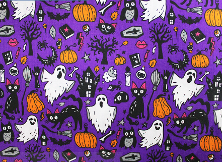 Thumbnail: Halloween Polycottons £3.50 mtr