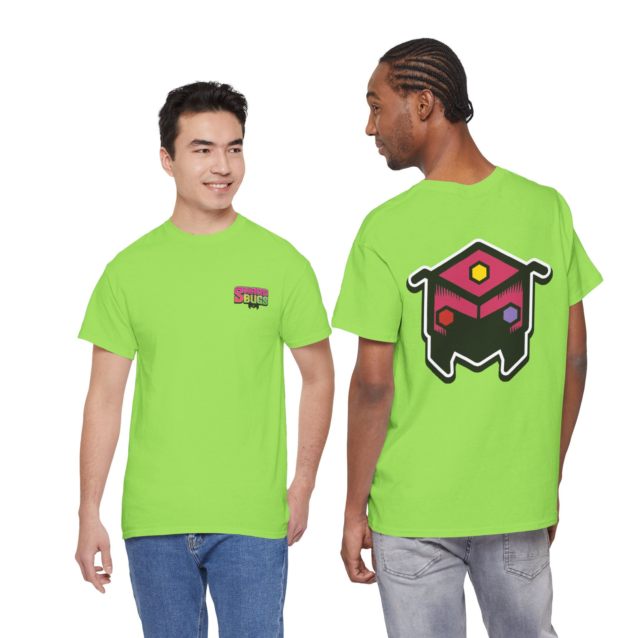 Shard Bugs “Logo” Front Crest Tee — Bug Emblem Back Graphic Shirt