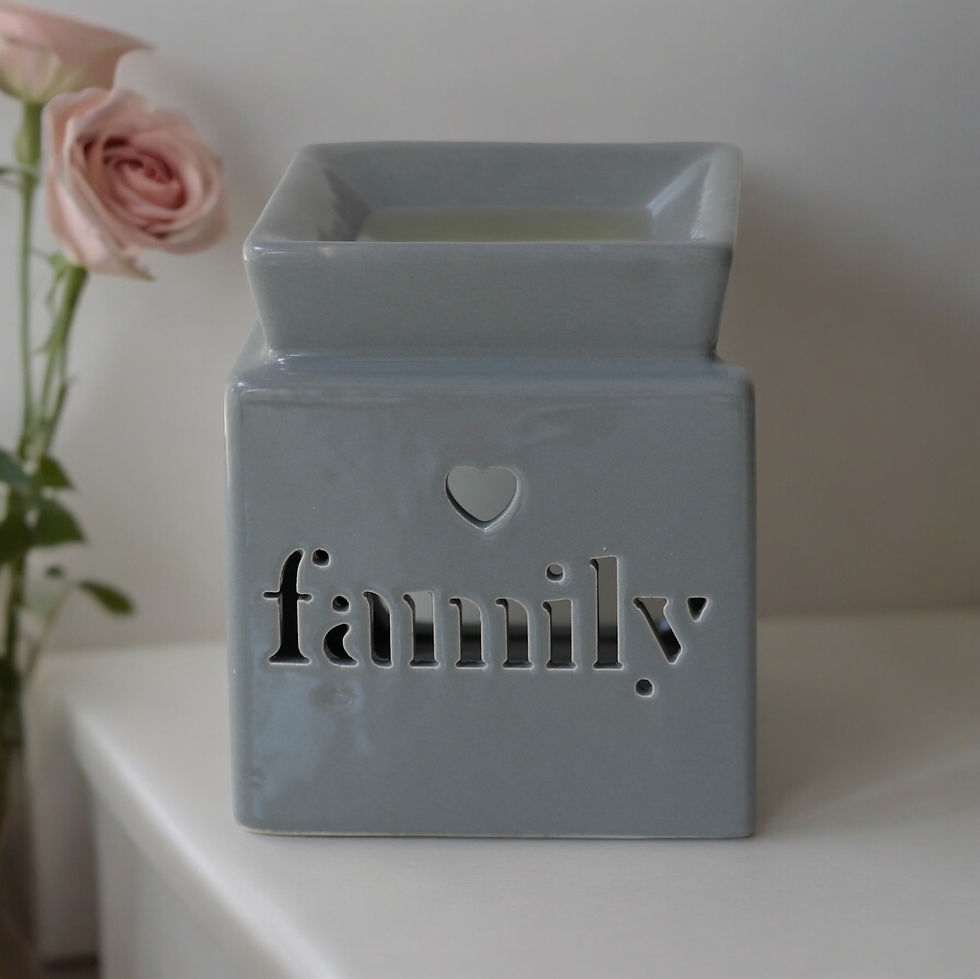 Μικρογραφία: Αρωματιστής για Wax Melts Γκρι Family και Δώρο 2 Wax Melts & 1 ρεσώ