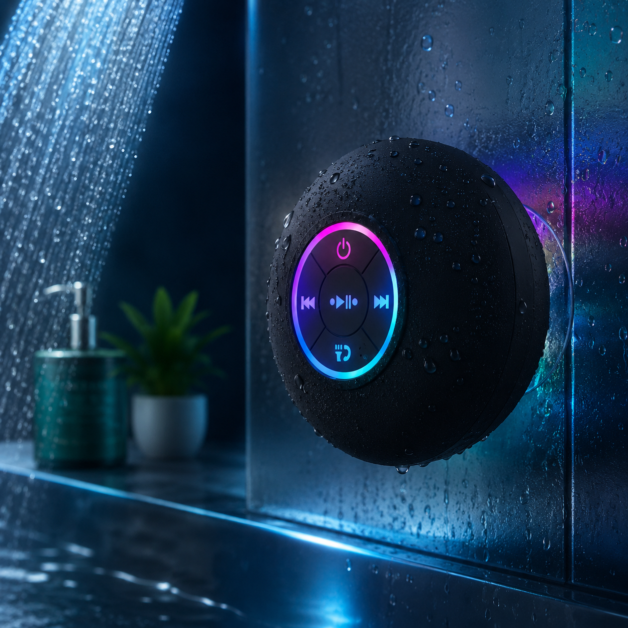 Portable Waterproof Bluetooth Shower Speaker
