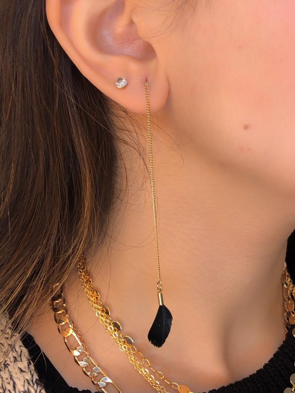 Thumbnail: Feather and earrings set