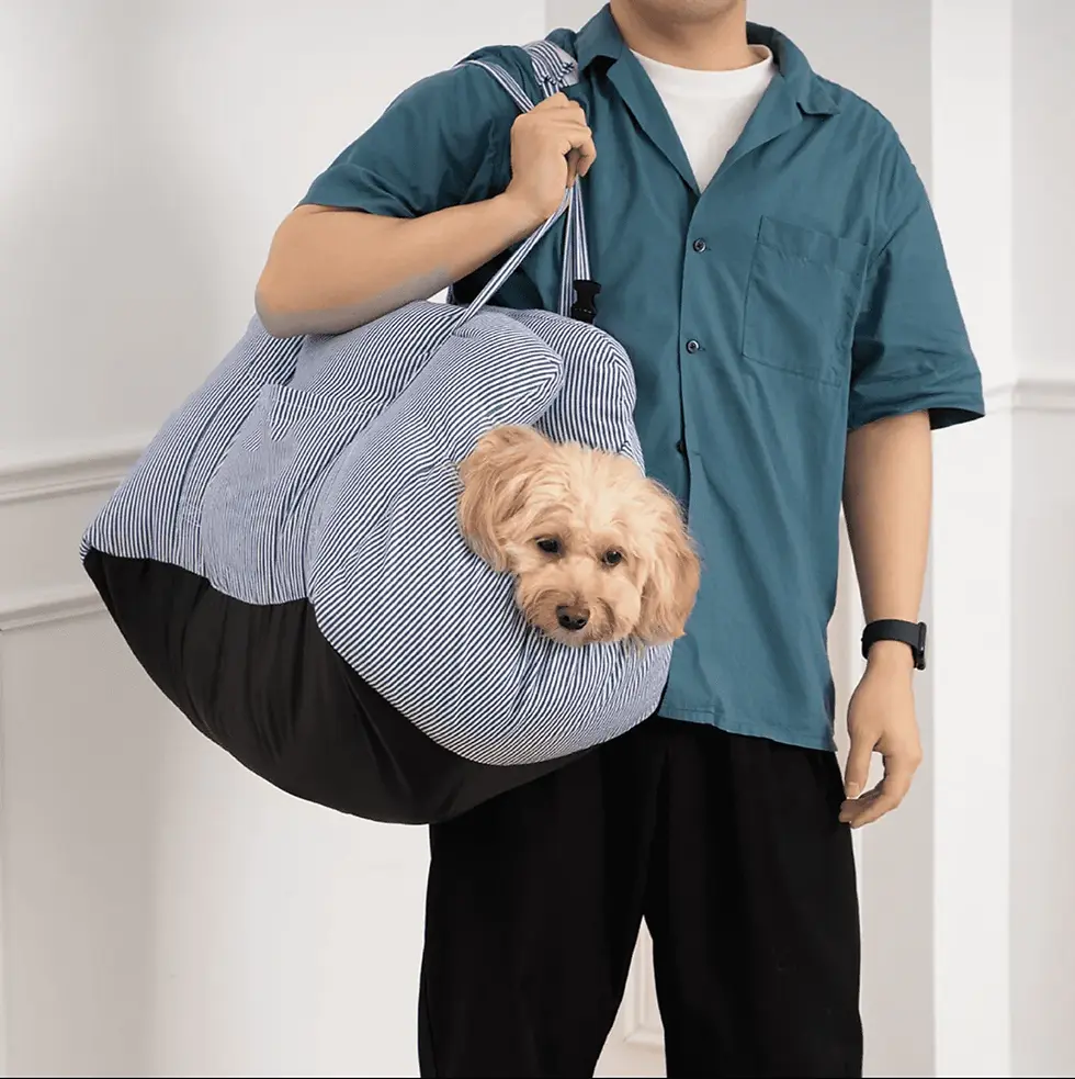 Thumbnail: Portable Dog Car Seat Dog Travel Accessories Dual-Use Car Pet Bed Booster Seat