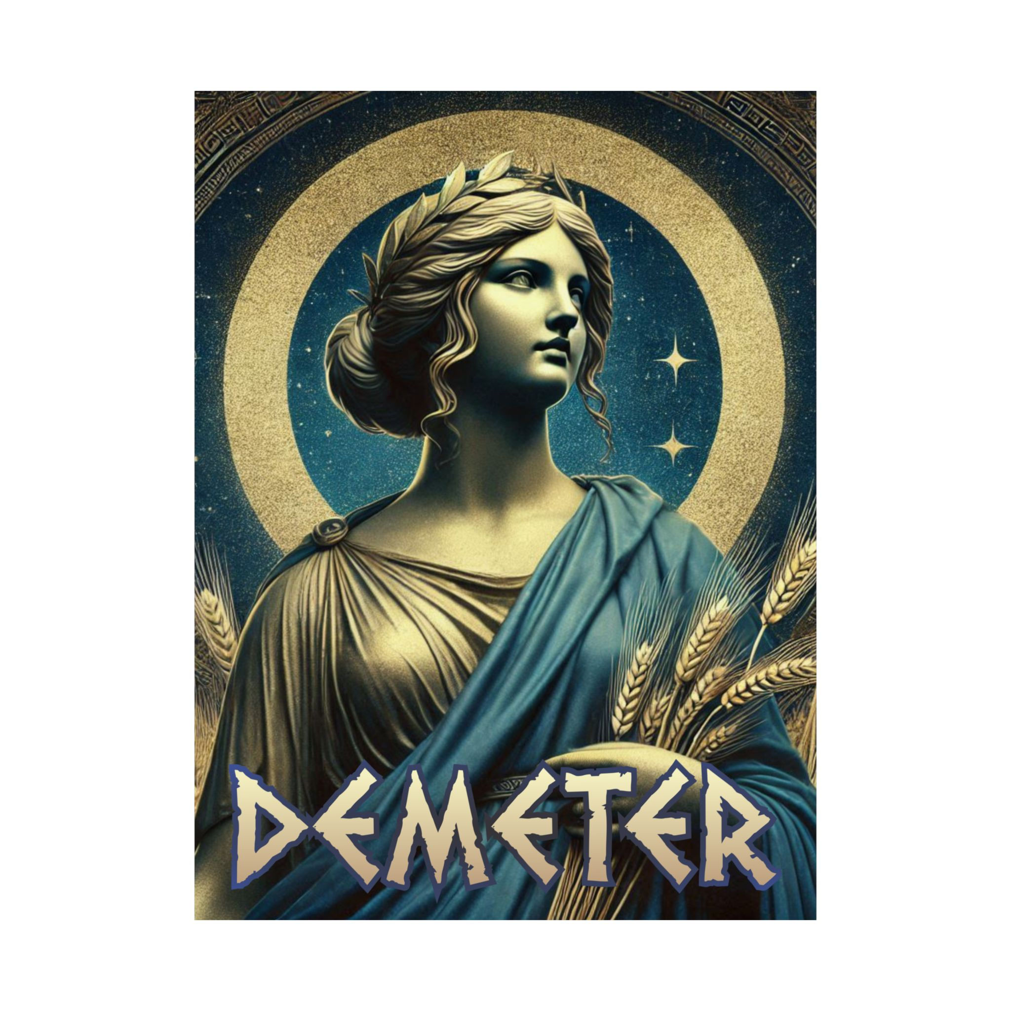 Demeter - Satin Posters (210gsm) God - Goddess Art Print - Greek Mythology.