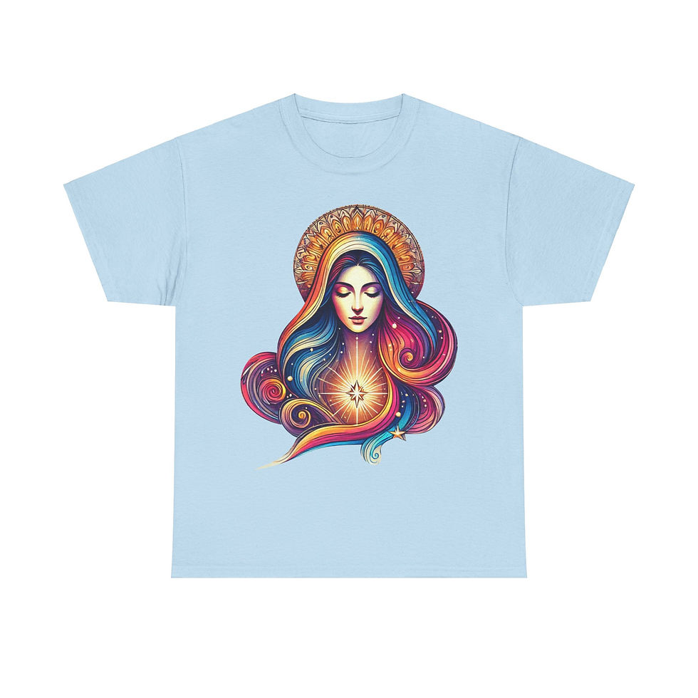 Thumbnail: Virgin Mary Tee - Unisex Heavy Cotton Tee - T-shirt 