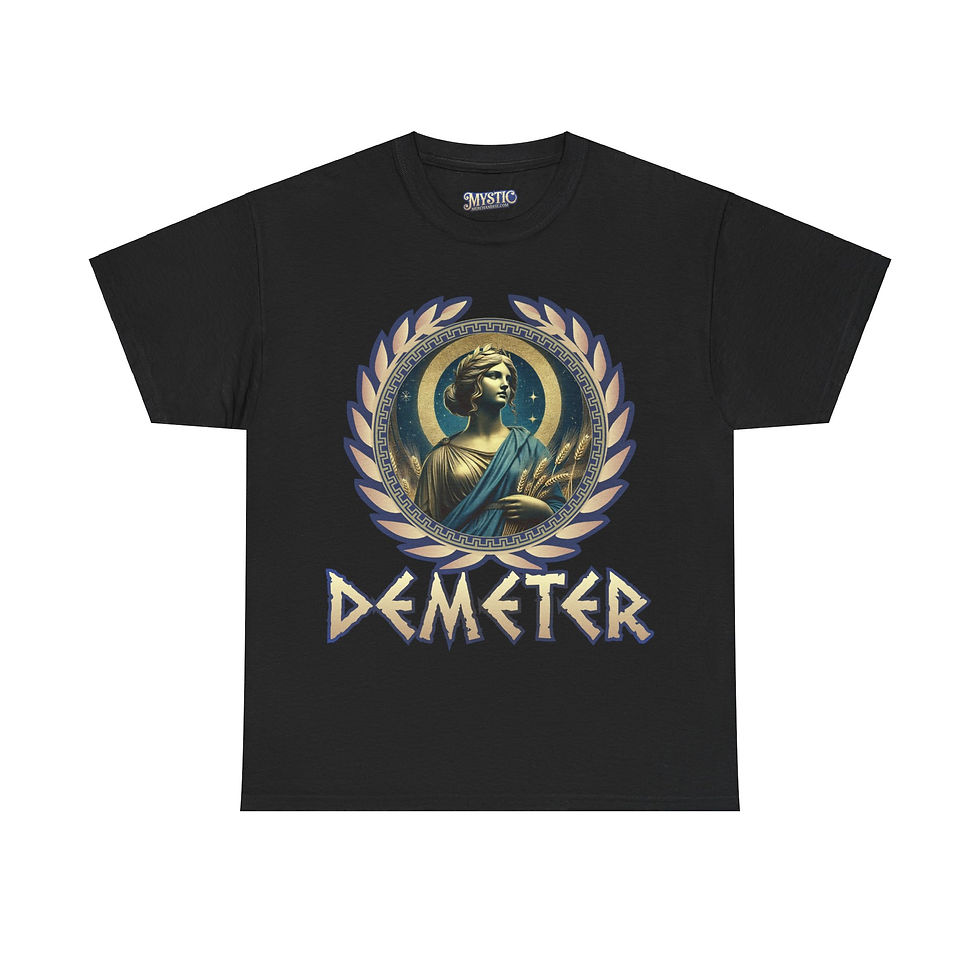 Thumbnail: Demeter Tee - Unisex Heavy Cotton Tee - T-shirt Greek Olympic God Goddess