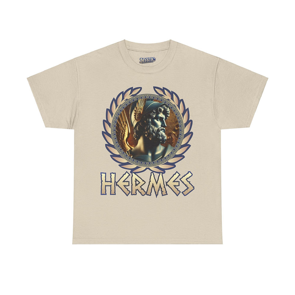 Thumbnail: Hermes Tee - Unisex Heavy Cotton Tee - T-shirt Greek Olympic God Goddess