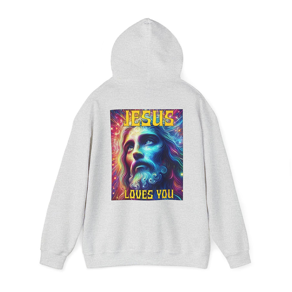 Thumbnail: Psychedelic Jesus - Unisex Heavy Blend™ Hooded Sweatshirt