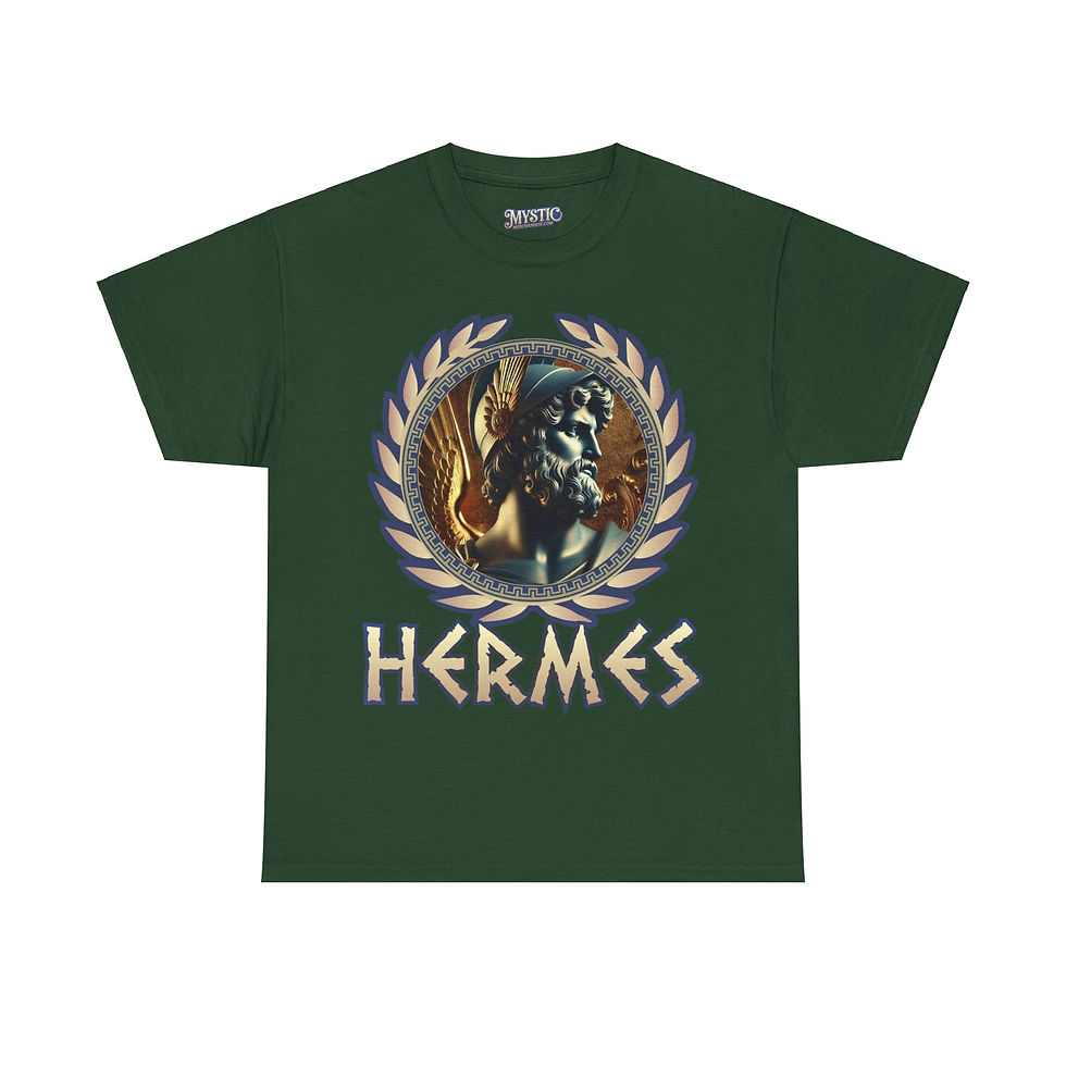 Thumbnail: Hermes Tee - Unisex Heavy Cotton Tee - T-shirt Greek Olympic God Goddess