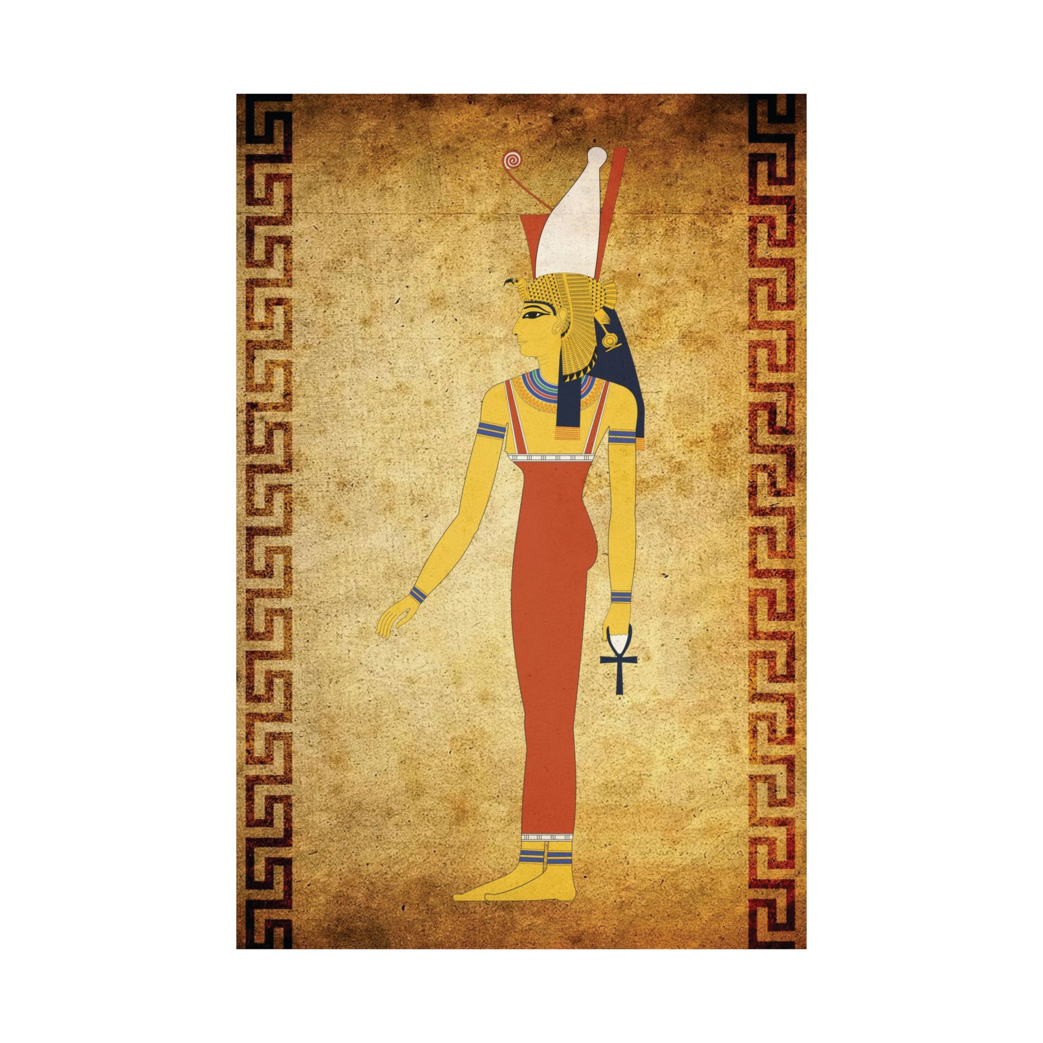 Mut Satin Posters (210gsm) God - Goddess Art Print - Egyptian Mythology 