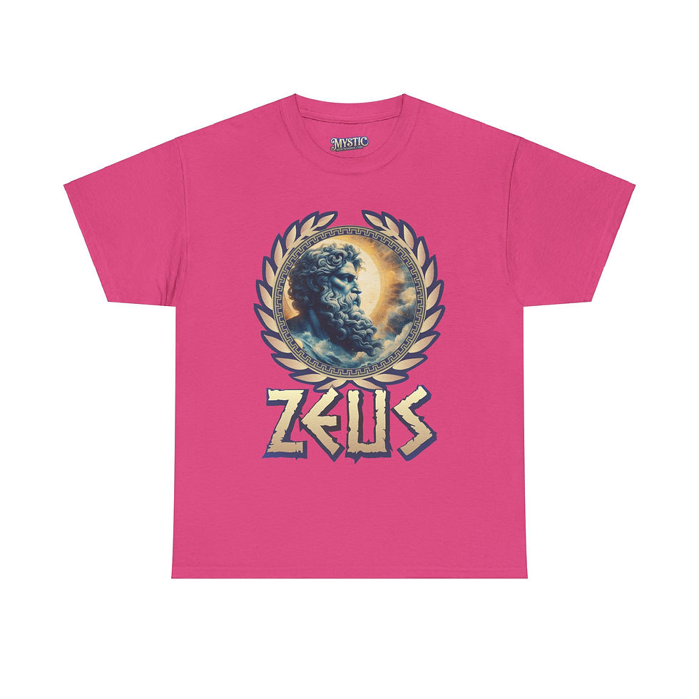 Thumbnail: Zeus Tee - Unisex Heavy Cotton Tee - T-shirt Greek Olympic God Goddess