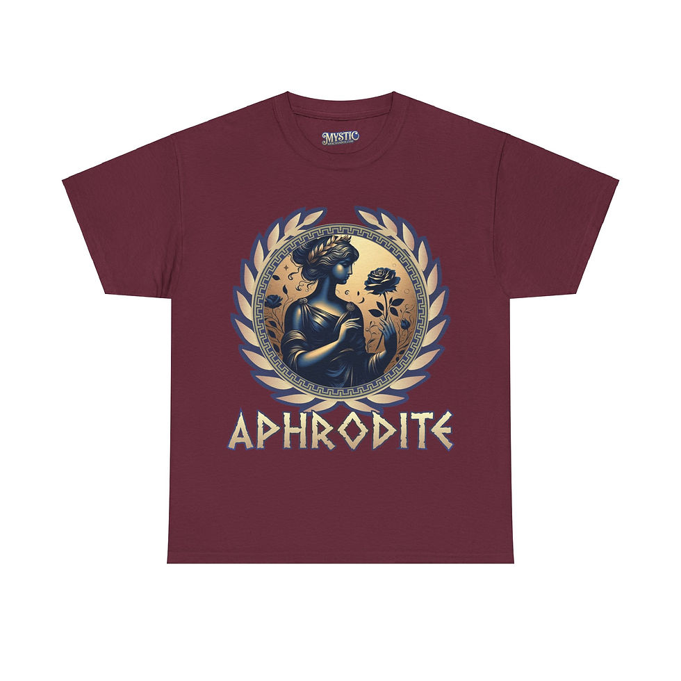 Thumbnail: Aphrodite Tee - Unisex Heavy Cotton Tee - T-shirt Greek Olympic God Goddess