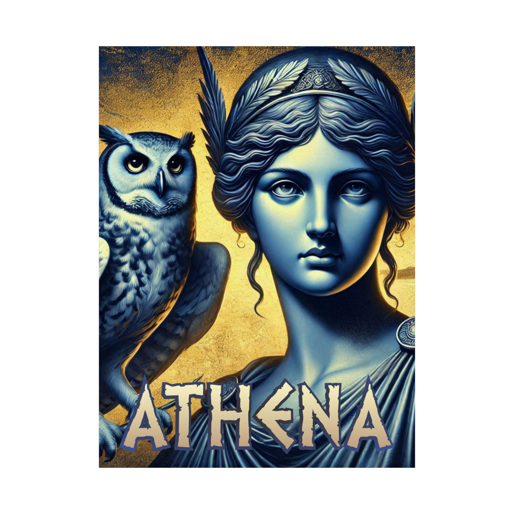 Athena - Satin Posters (210gsm) God - Goddess Art Print - Greek Mythology.