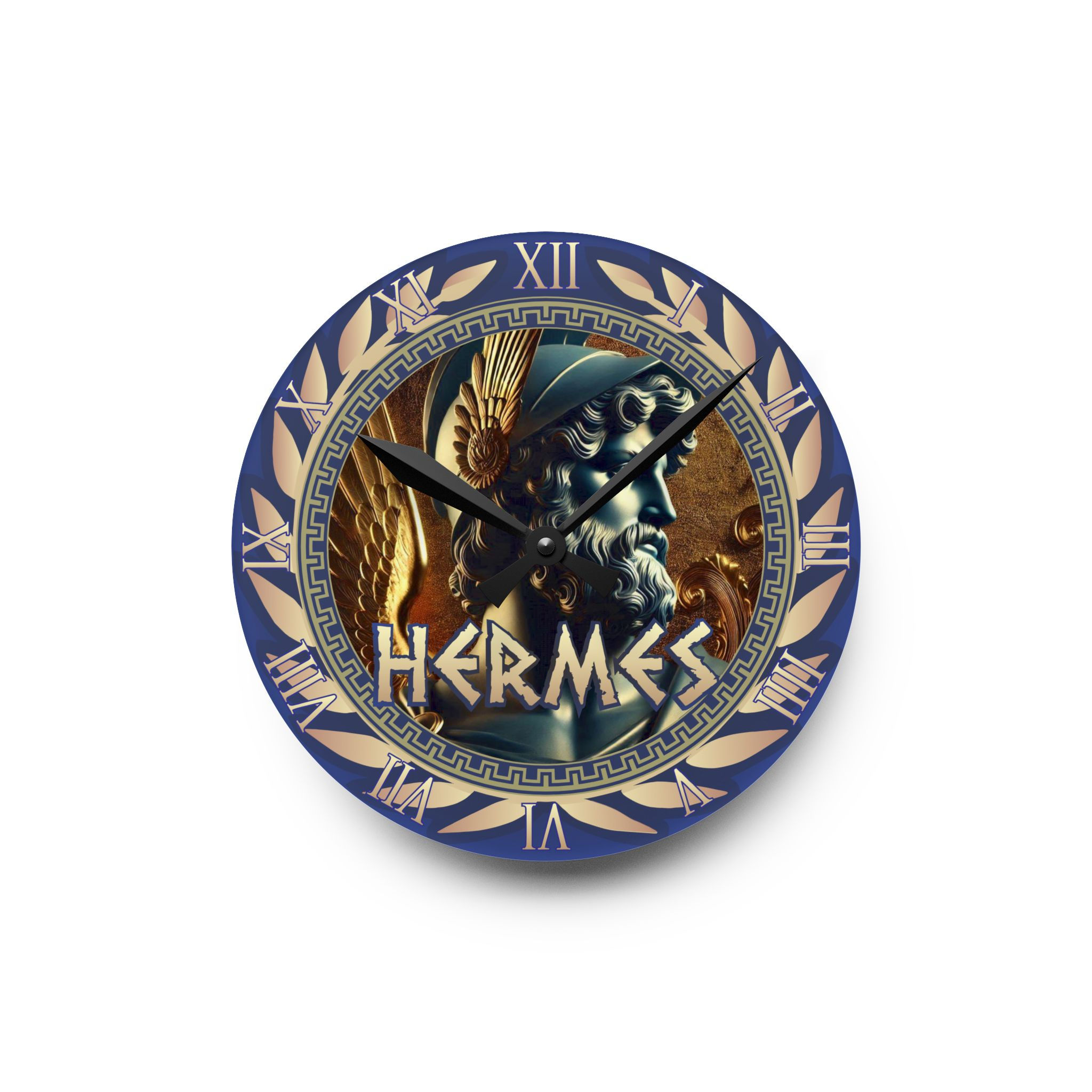 Hermes - Acrylic Wall Clock - Greek Olympic God