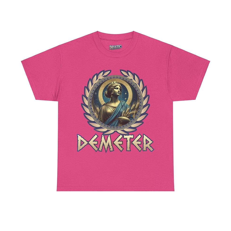 Thumbnail: Demeter Tee - Unisex Heavy Cotton Tee - T-shirt Greek Olympic God Goddess
