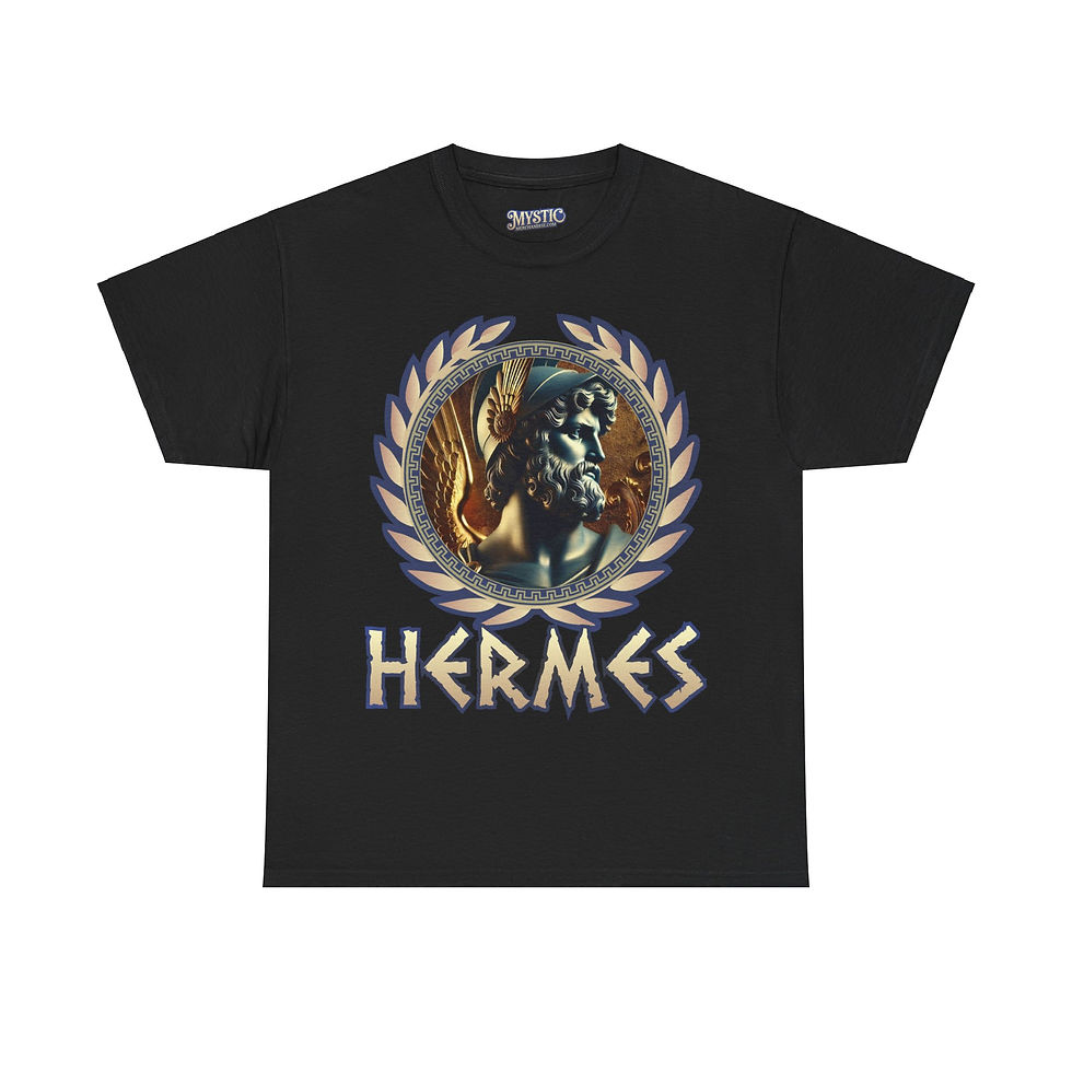 Thumbnail: Hermes Tee - Unisex Heavy Cotton Tee - T-shirt Greek Olympic God Goddess