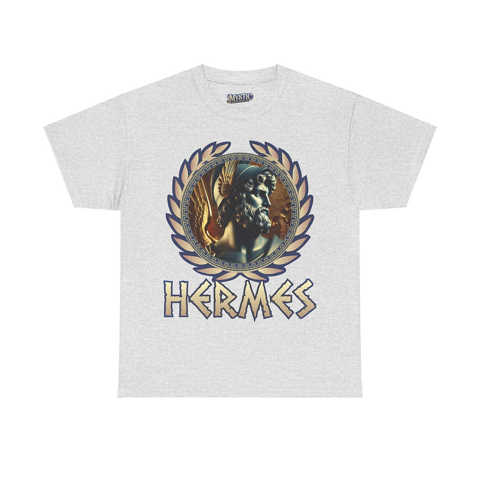 Thumbnail: Hermes Tee - Unisex Heavy Cotton Tee - T-shirt Greek Olympic God Goddess