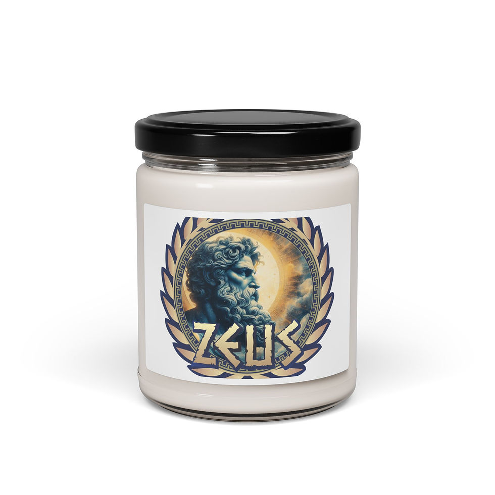 Thumbnail: Zeus - Scented Soy Candle, 9oz - Greek Olympic God - Goddess