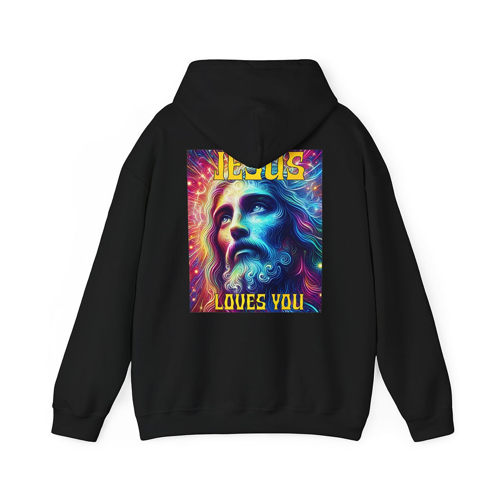 Thumbnail: Psychedelic Jesus - Unisex Heavy Blend™ Hooded Sweatshirt