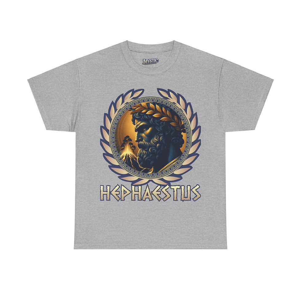 Thumbnail: Hephaestus Tee - Unisex Heavy Cotton Tee - T-shirt Greek Olympic God Goddess