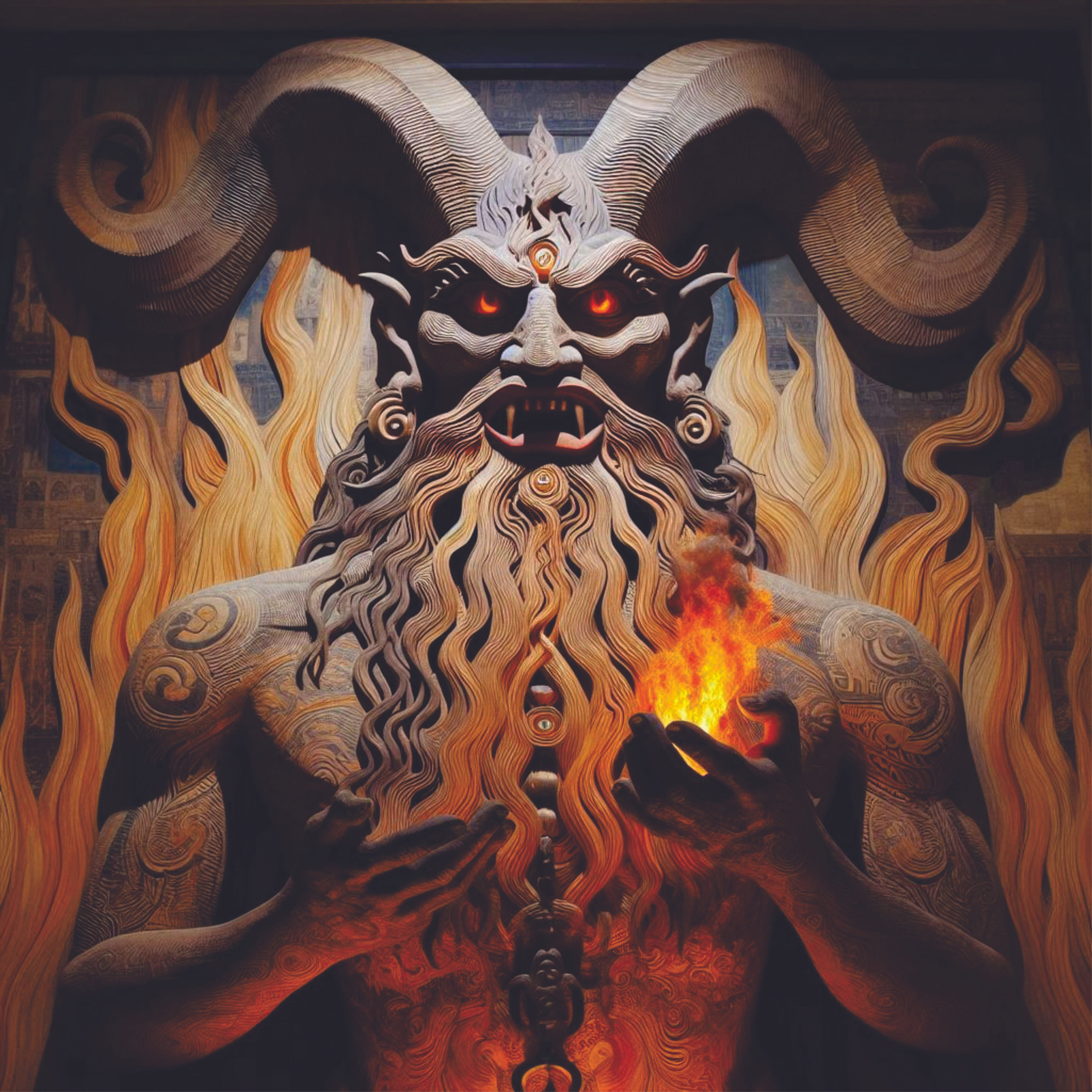 Moloch 002 - God associated with fire - Vinyl Decal Sticker - Canaanite