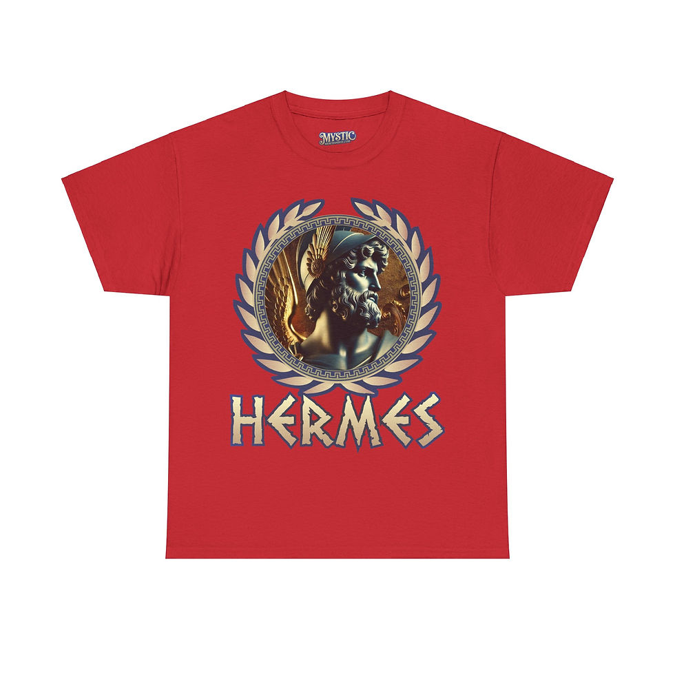 Thumbnail: Hermes Tee - Unisex Heavy Cotton Tee - T-shirt Greek Olympic God Goddess