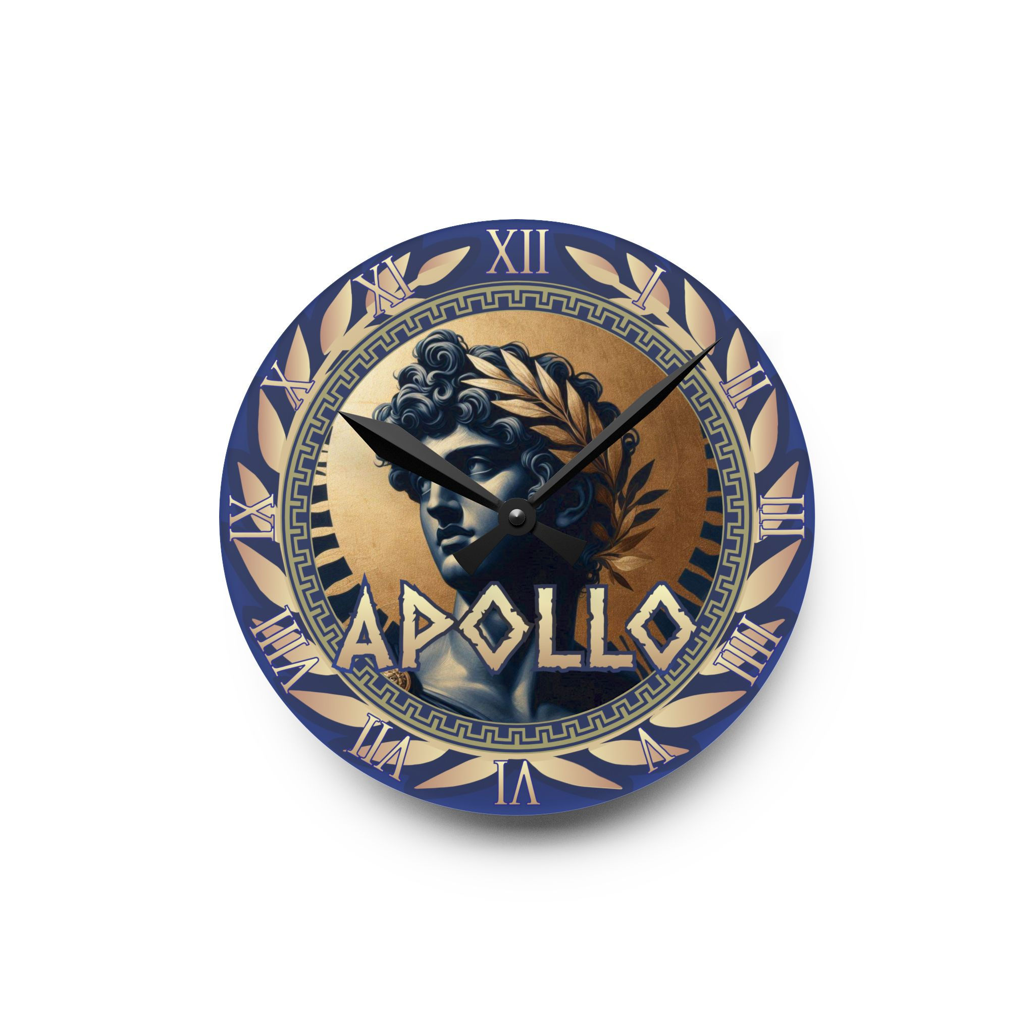 Apollo - Acrylic Wall Clock - Greek Olympic God