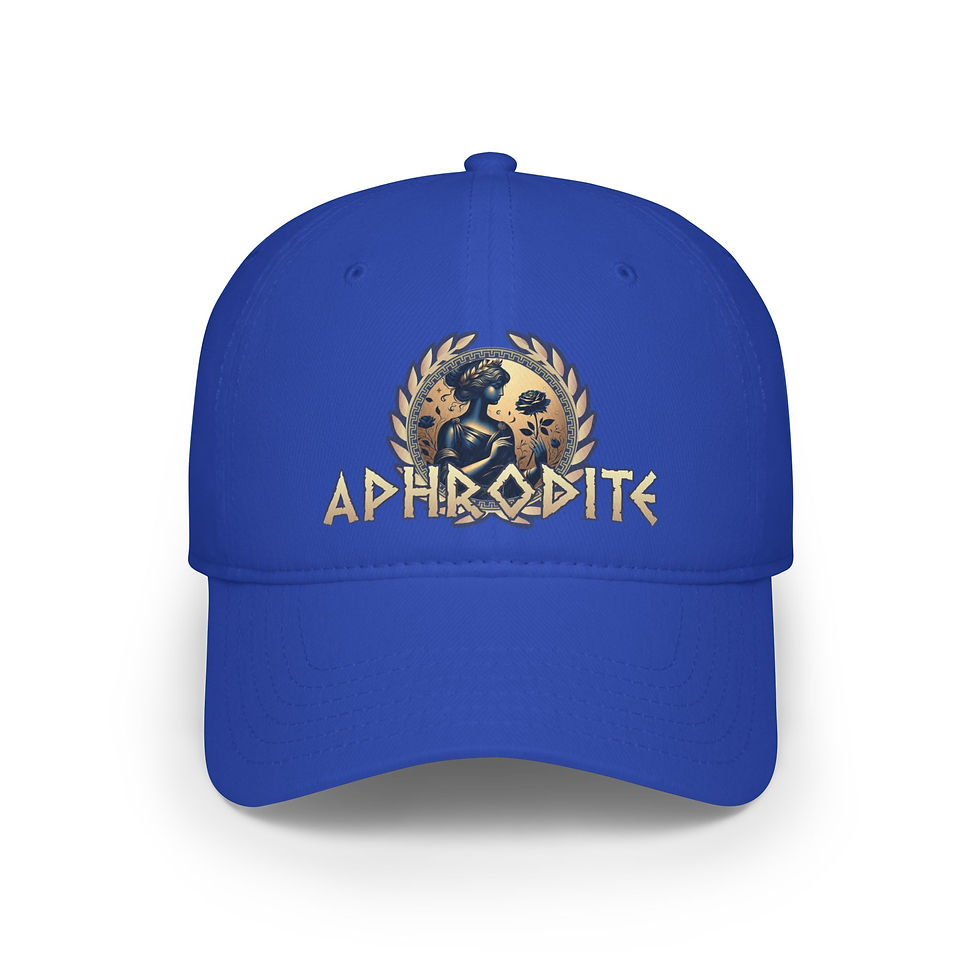 Thumbnail: Aphrodite - Low Profile Baseball Cap - Greek Olympic Goddess Hat