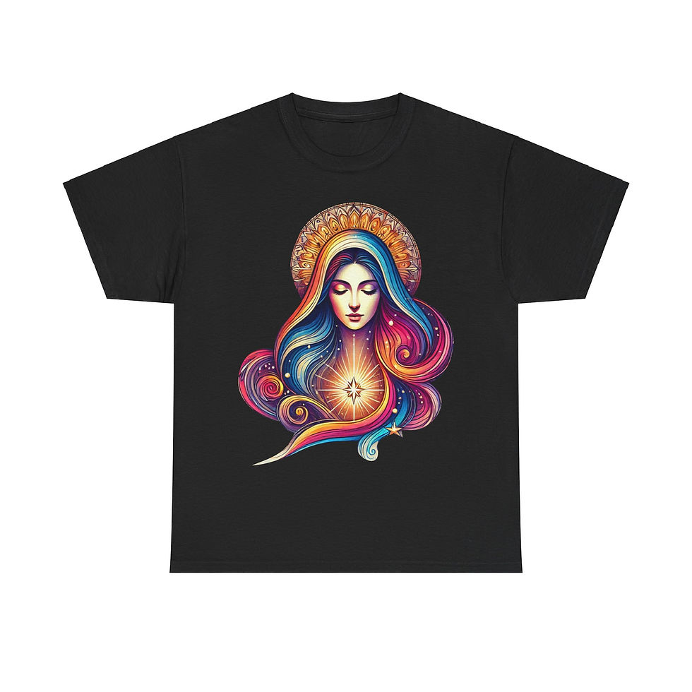 Thumbnail: Virgin Mary Tee - Unisex Heavy Cotton Tee - T-shirt 