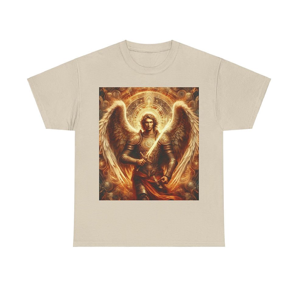 Thumbnail: Arch Angel Michael Tee - Unisex Heavy Cotton Tee - T-shirt 