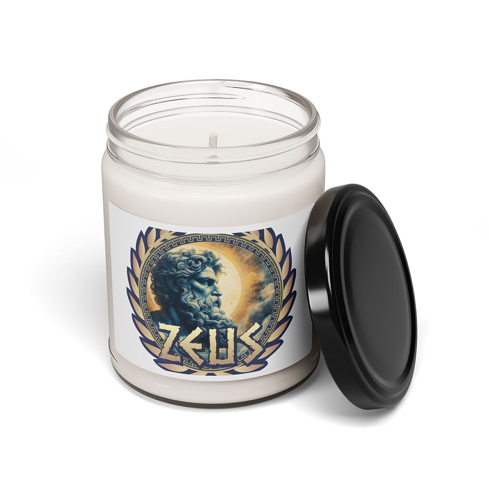 Thumbnail: Zeus - Scented Soy Candle, 9oz - Greek Olympic God - Goddess