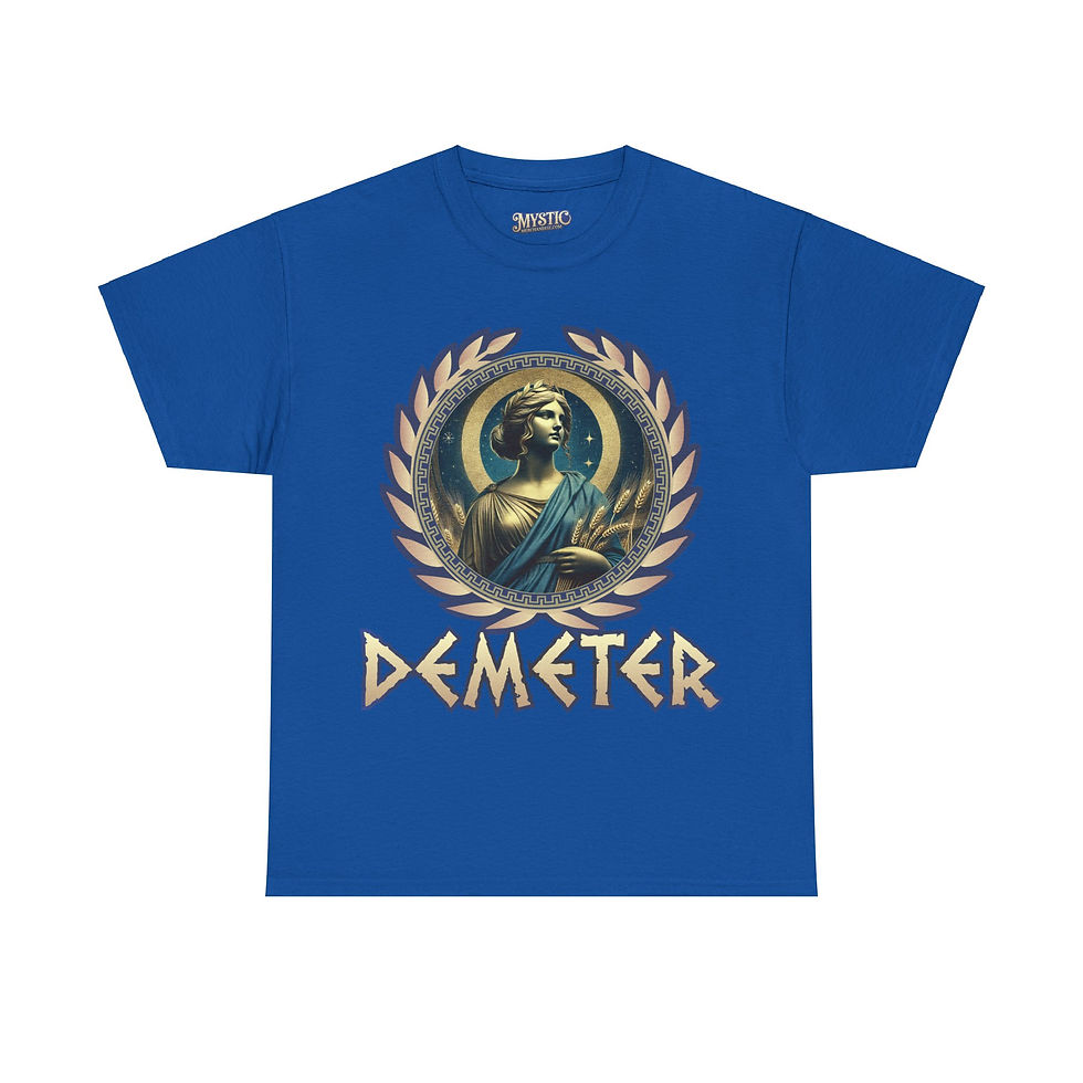 Thumbnail: Demeter Tee - Unisex Heavy Cotton Tee - T-shirt Greek Olympic God Goddess