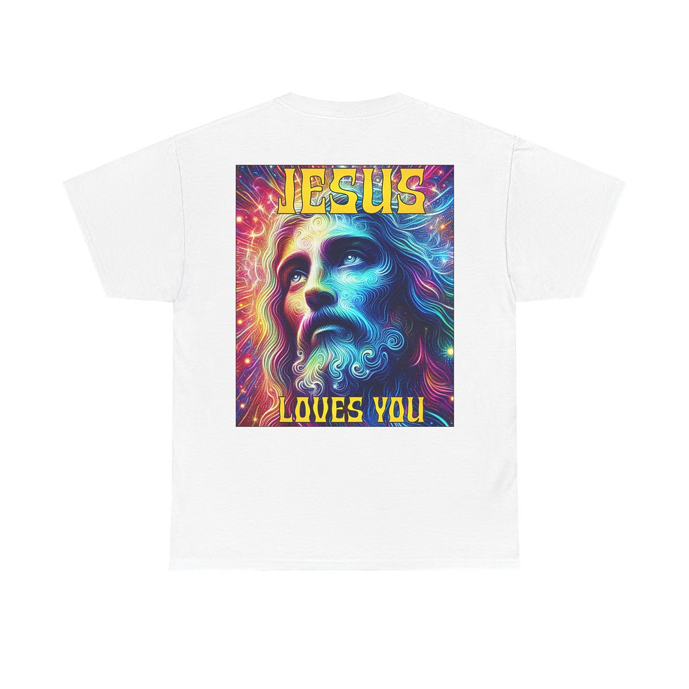 Thumbnail: Psychedelic Jesus Tee - Unisex Heavy Cotton Tee - T-shirt 