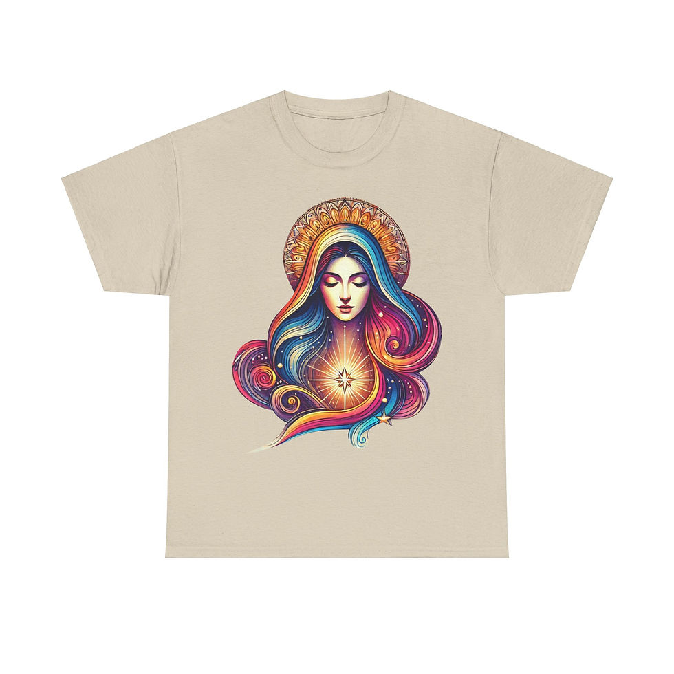 Thumbnail: Virgin Mary Tee - Unisex Heavy Cotton Tee - T-shirt 
