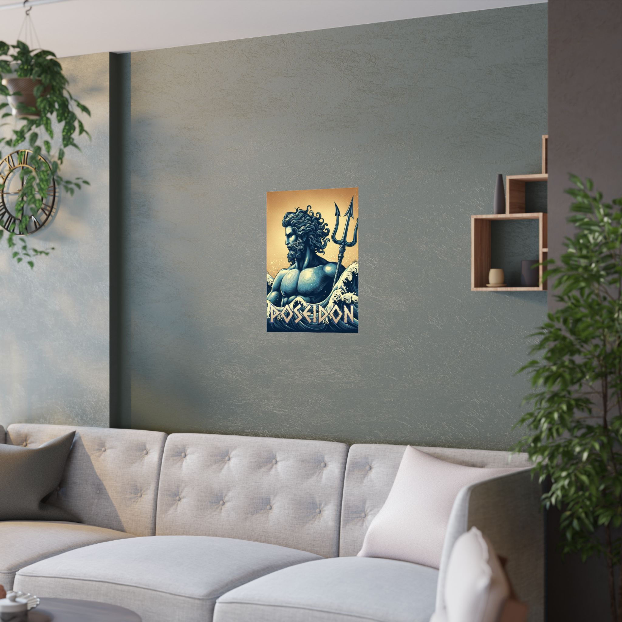 Poseidon - Satin Posters (210gsm) God - Goddess Art Print - Greek Mythology.