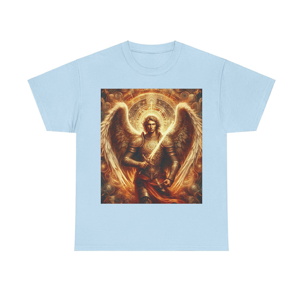 Thumbnail: Arch Angel Michael Tee - Unisex Heavy Cotton Tee - T-shirt 