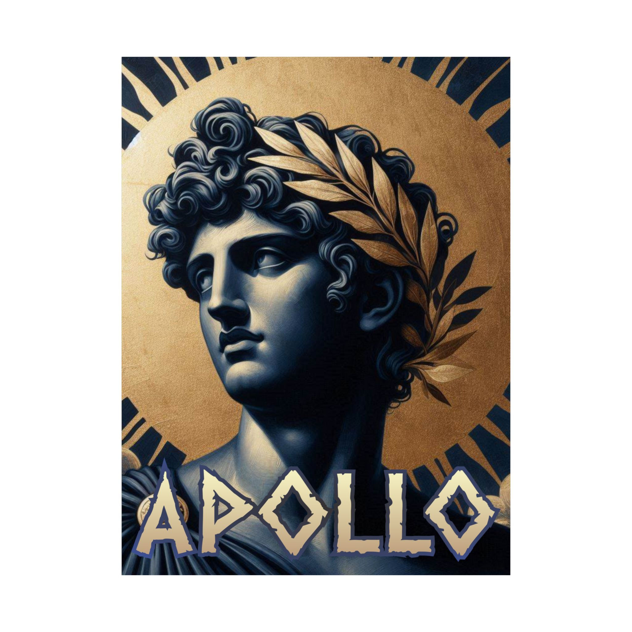 Apollo - Satin Posters (210gsm) God - Goddess Art Print - Greek Mythology 
