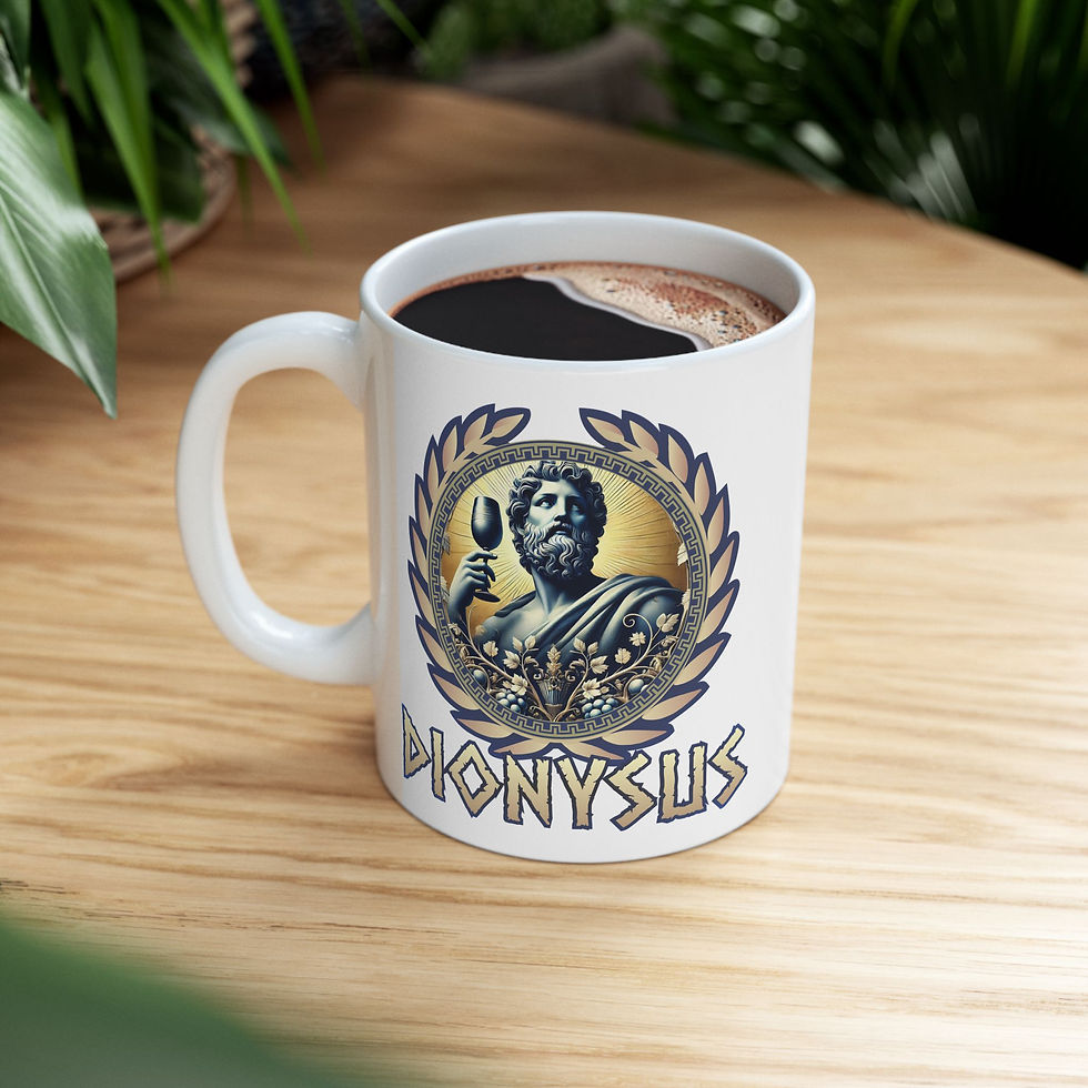 Thumbnail: Dionysus - Ceramic Mug 11oz - Greek God Olympian.