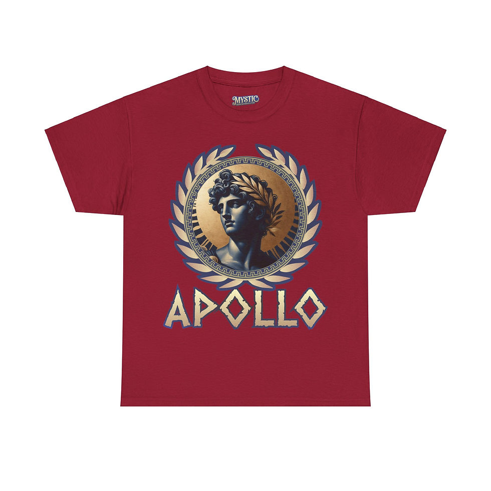 Thumbnail: Apollo Tee - Unisex Heavy Cotton Tee - T-shirt Greek Olympic God Goddess