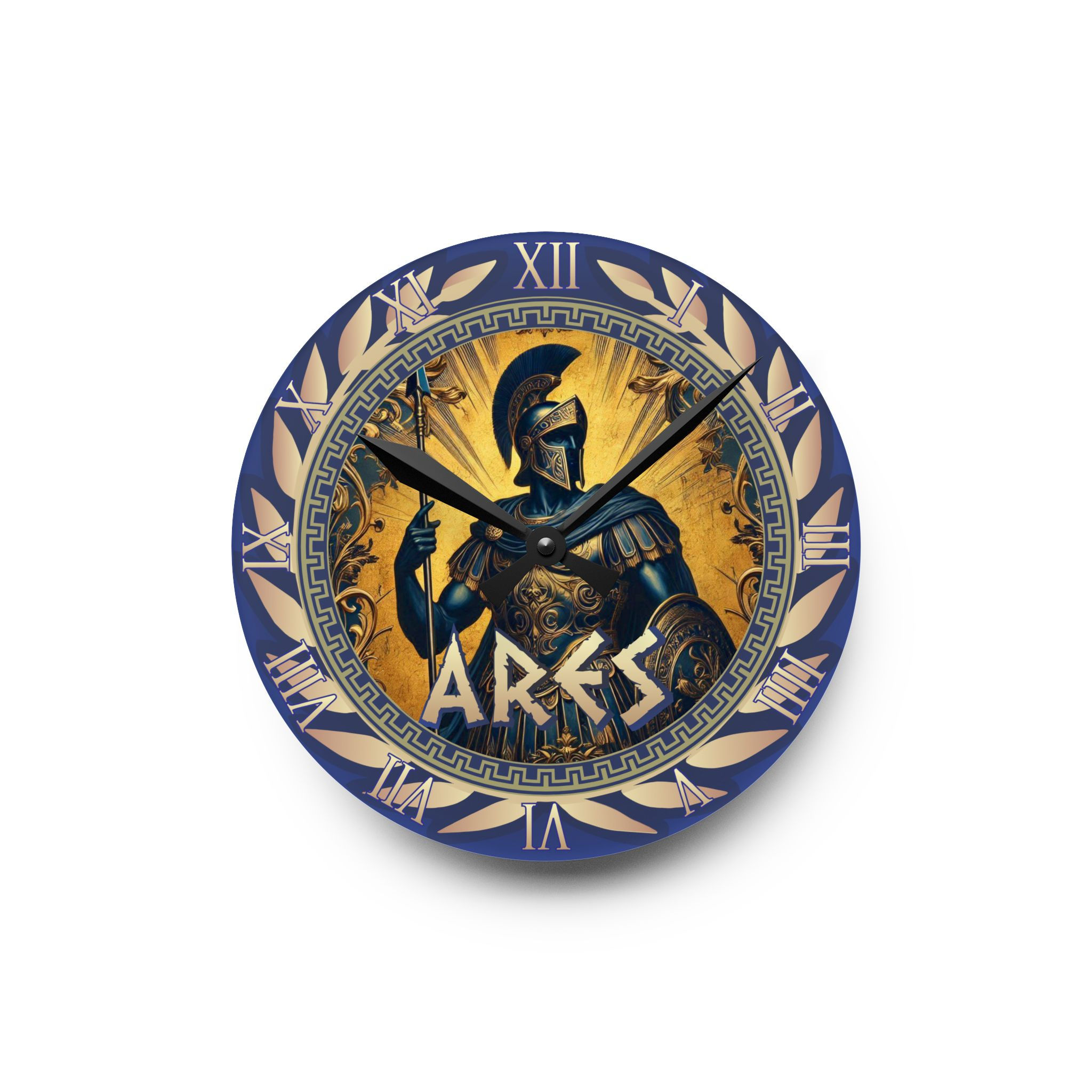 Ares - Acrylic Wall Clock - Greek Olympic God