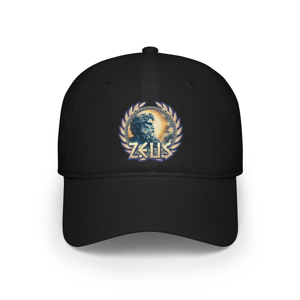 Thumbnail: Zues - Low Profile Baseball Cap - Greek Olympic God Hat