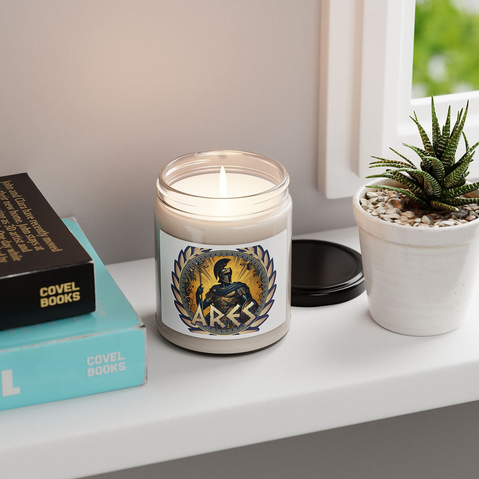 Thumbnail: Ares - Scented Soy Candle, 9oz - Greek Olympic God - Goddess