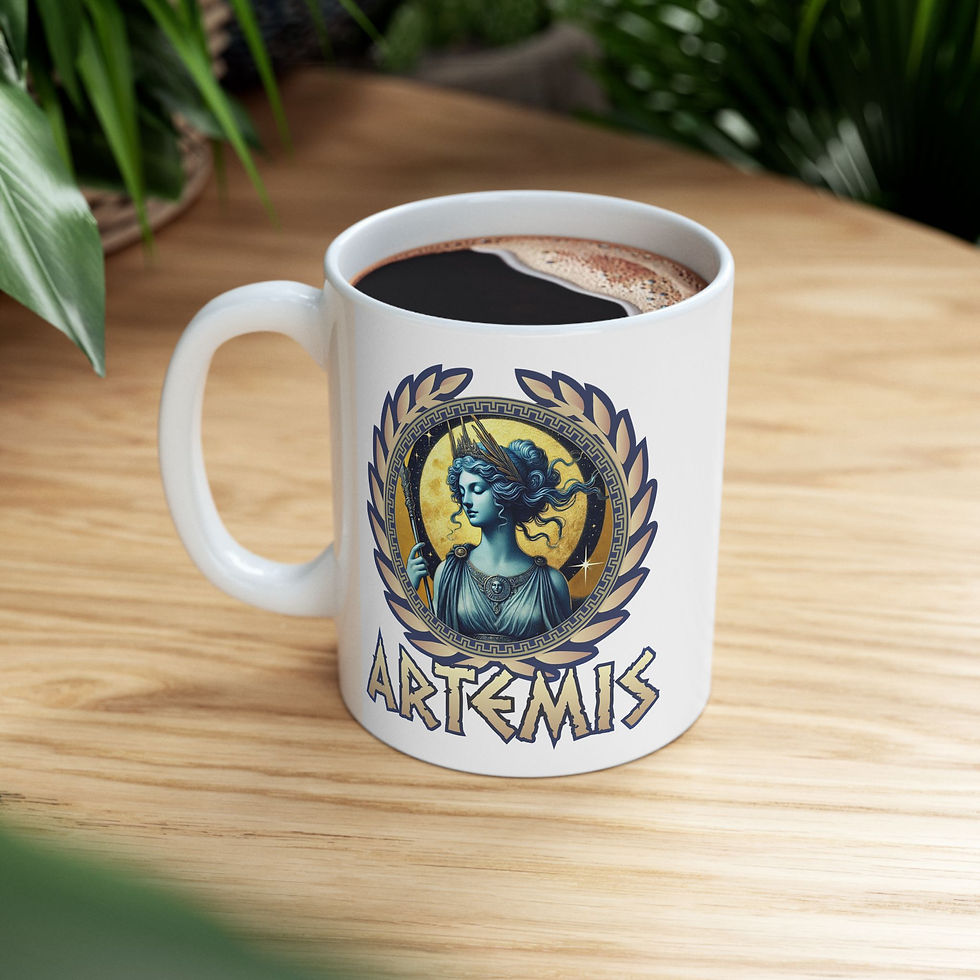 Thumbnail: Artemis - Ceramic Mug 11oz - Greek Goddess Olympian.